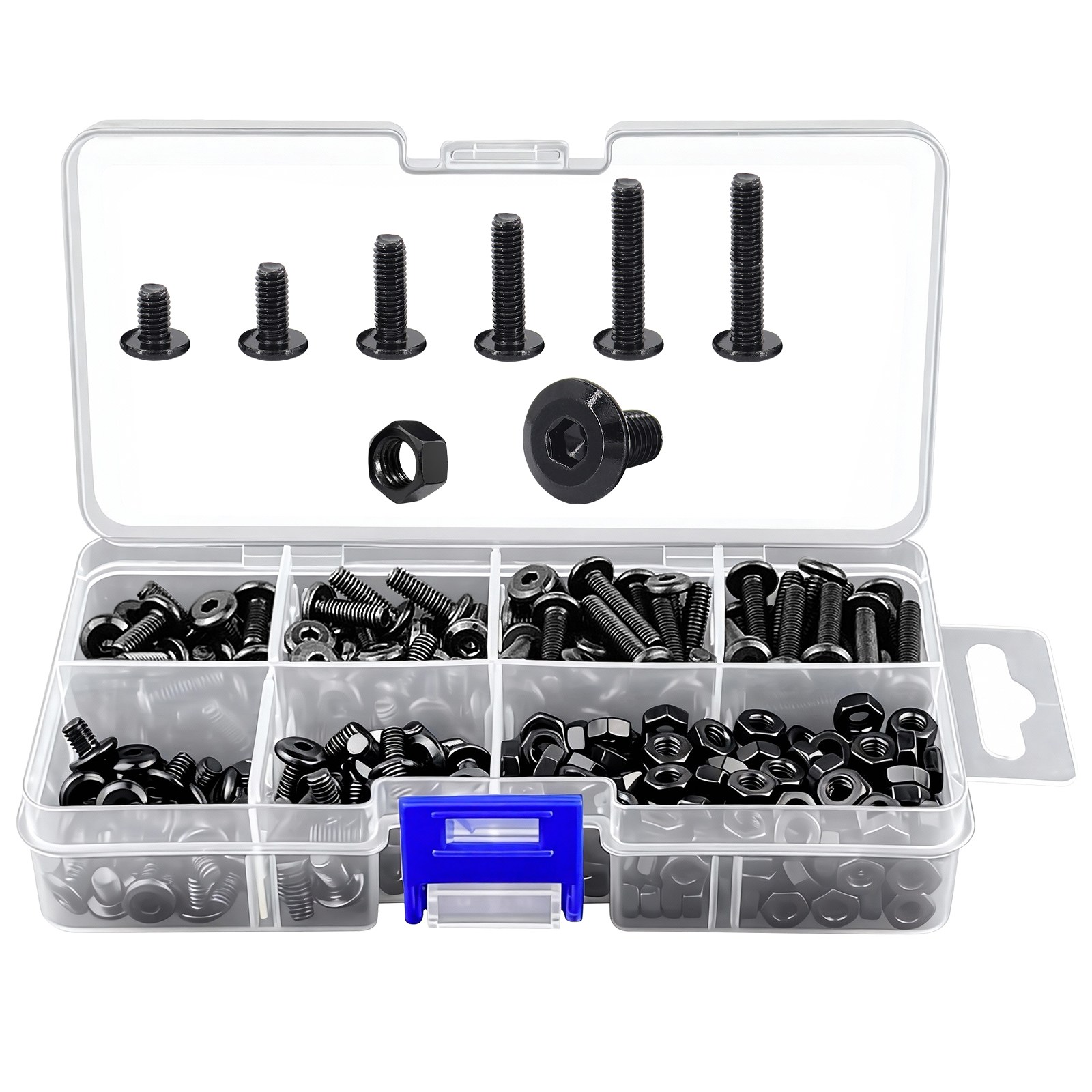 육각너트나사 블랙스텐 플랫코너 가구 나사, 1박스, 6mm, M4 32,900원