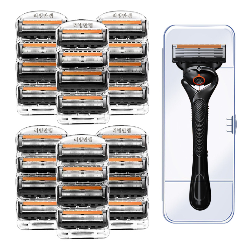리빙만렙 신형 프로글라이드 면도날+블랙 스윙 면도기, 질레트 호환용 20,900원