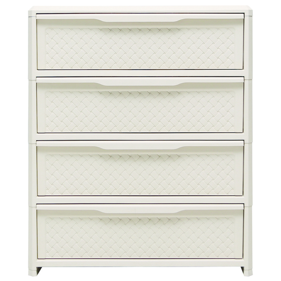 DSP 국내생산 슬림형/와이드형 라탄서랍장 (3단/4단/5단), 4개, 아이보리 85,000원