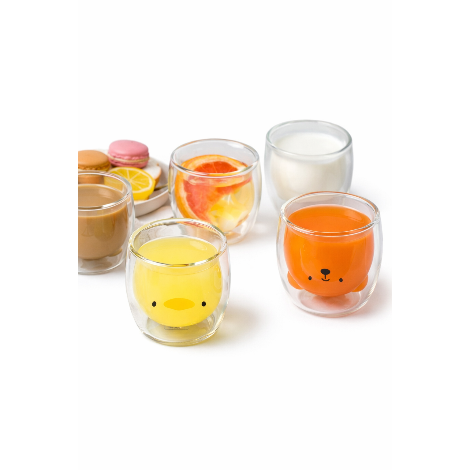 이중 유리컵 캐릭터 디자인 예쁜컵 캠핑컵 귀여운컵 내열 홈카페, 1개 18,100원