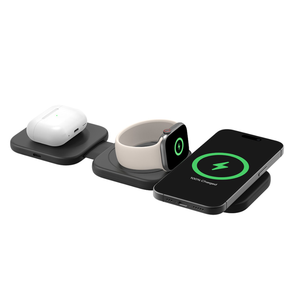 벨킨 부스트차지 프로 Qi2 15W 3in1 마그네틱 무선 고속 충전 여행용 패드 WIZ024krBK 173,400원