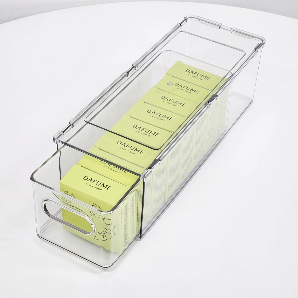 주앤지 슬라이딩 팬트리 서랍 정리함 3L, 투명, 1개 9,500원