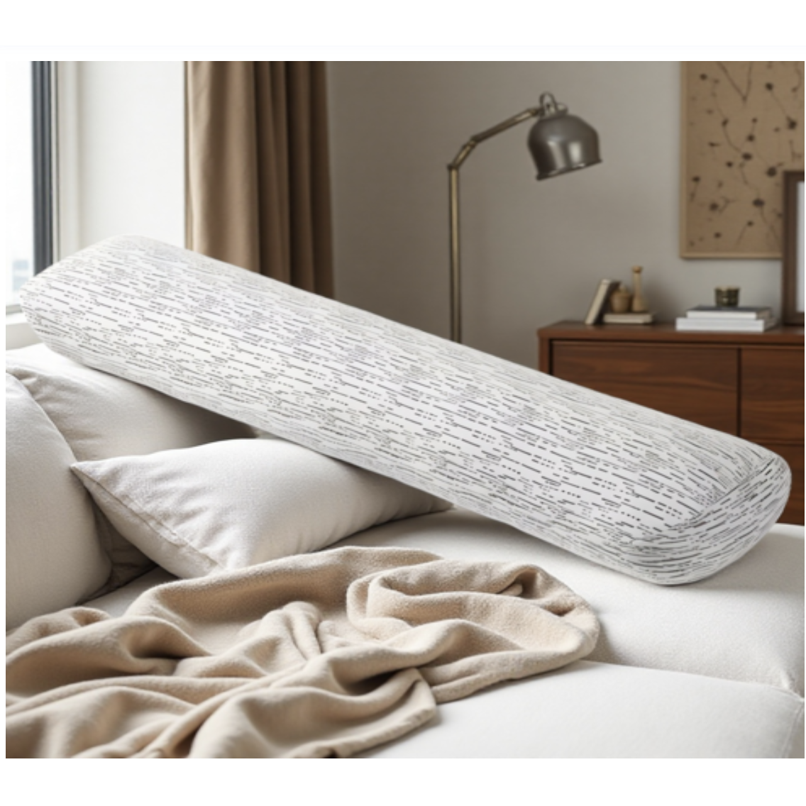 트렌디고 바디필로우 대형 죽부인 쿠션 안고자는 긴베개 롱쿠션, 화이트 28,900원