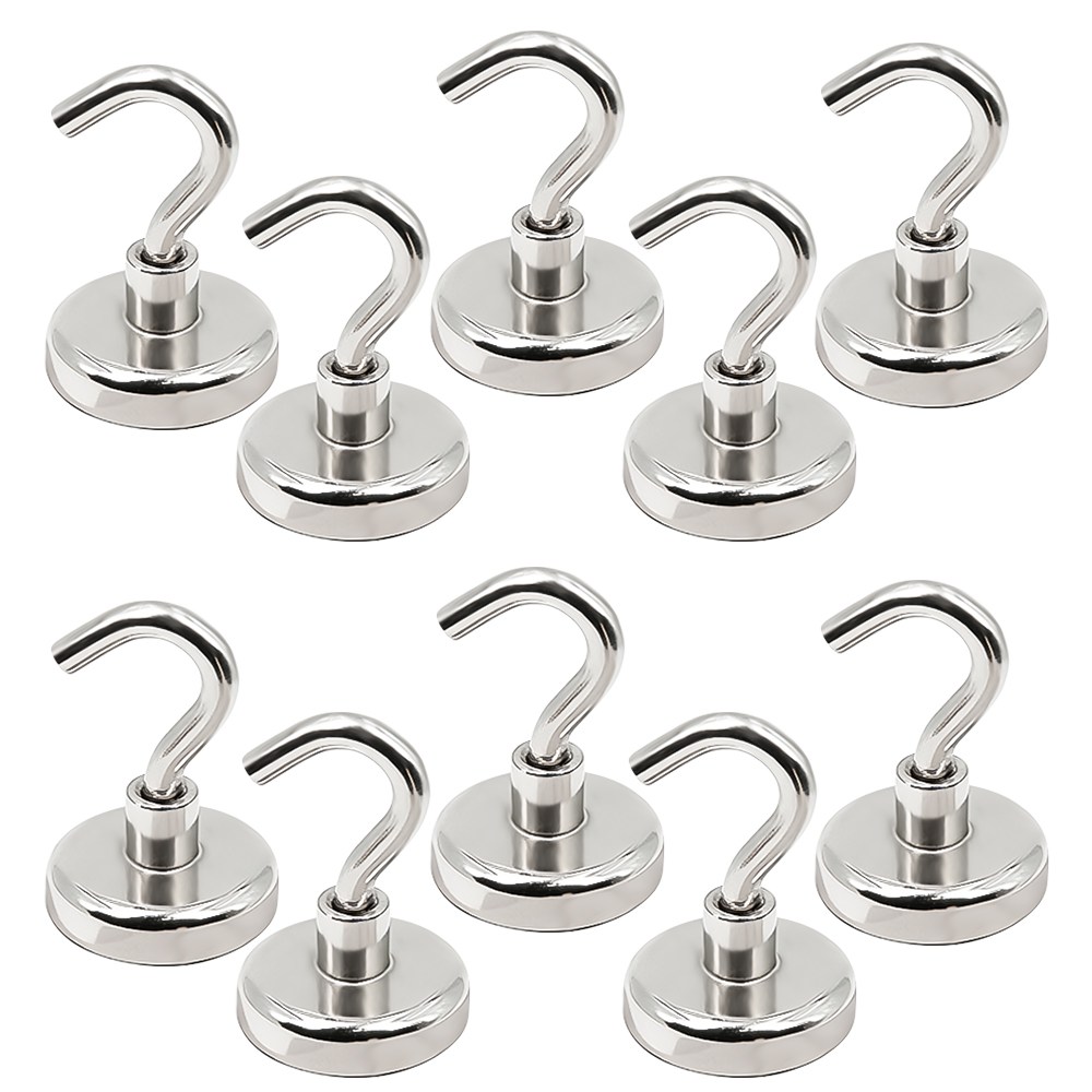 Jianwen 네오디뮴 자석 후크, 10개, 32mmSilvery 25,500원