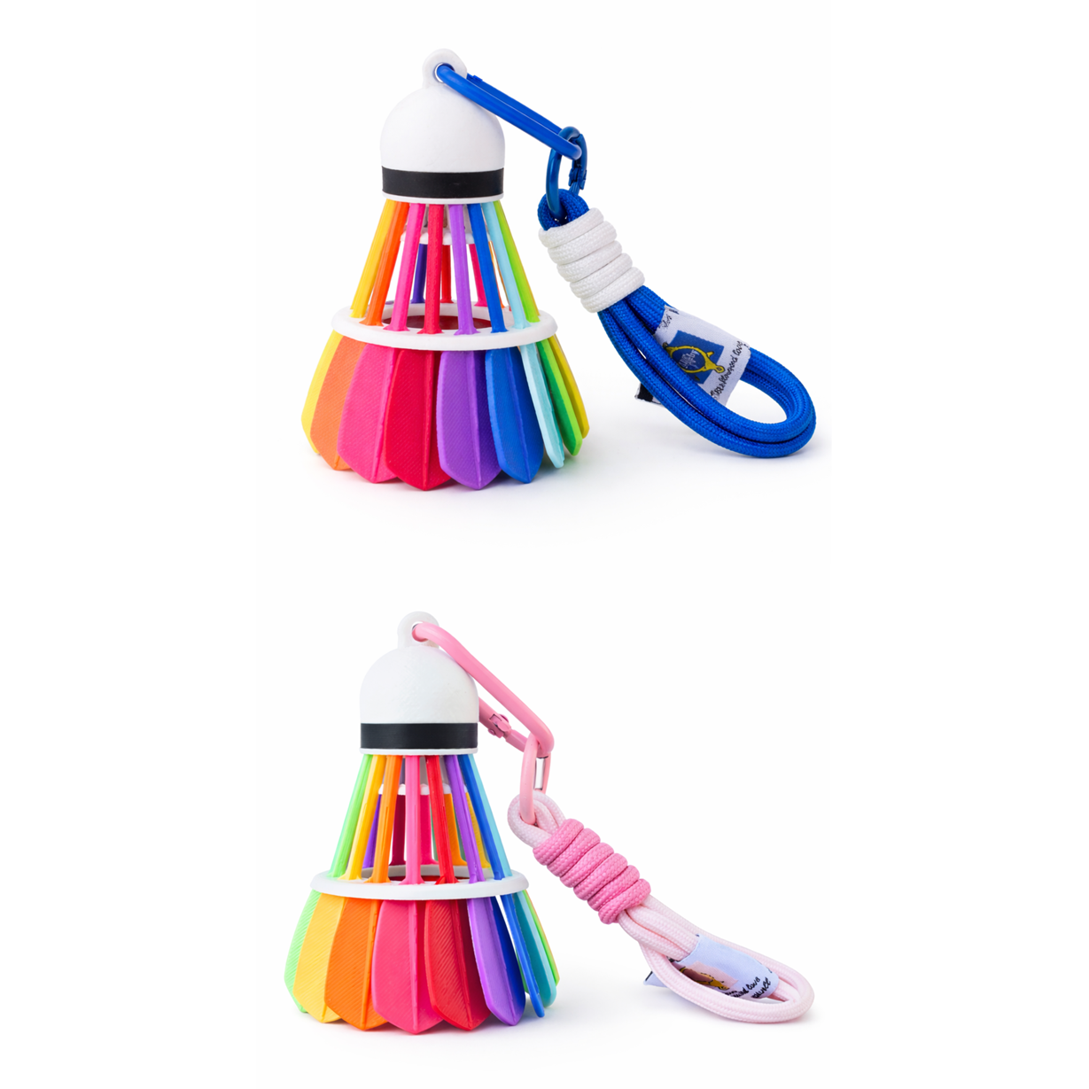 보롬비 레인보우 셔틀콕 키링, 핑크, 1개, 현재가 13,600원