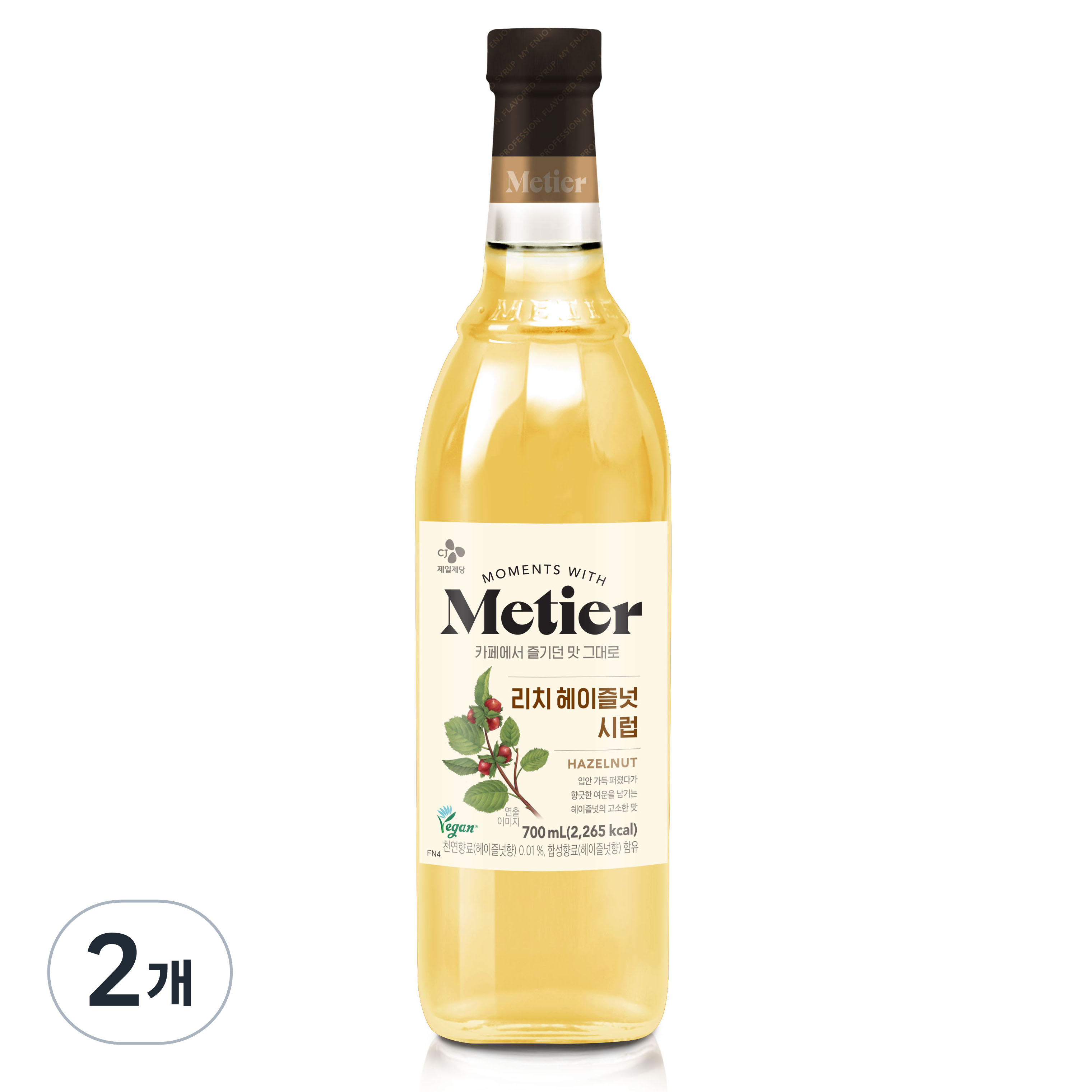 메티에 리치 헤이즐넛향 시럽, 2개, 700ml 18,820원