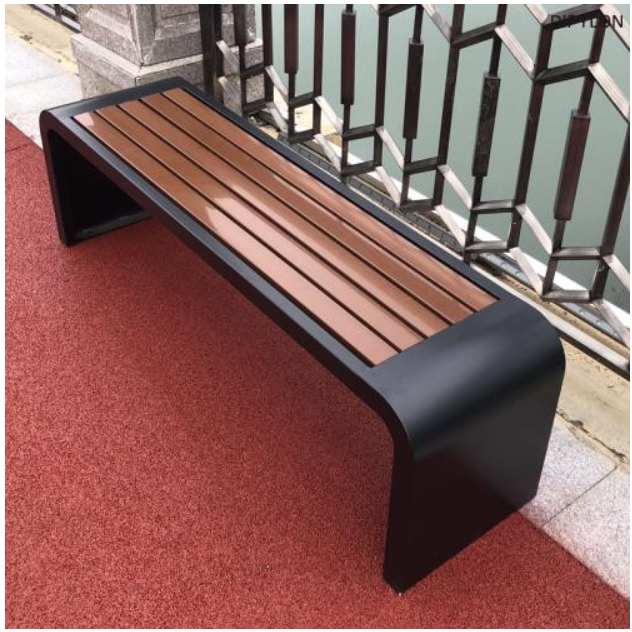 캠핑장 팬션 야외 테라스 카페 공원 의자 스테인리스 철제 벤치 버스정류장 인테리어 의자 204,000원