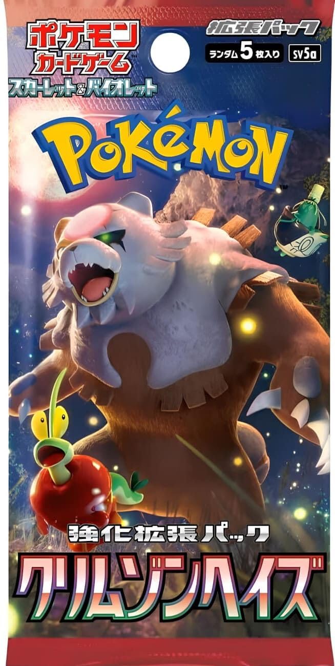 포켓몬 (1 팩) 카드 게임 크림슨 헤이즈 부스터 팩 (5 개 팩) 일본어 버전 31,380원