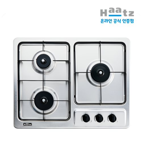 하츠 빌트인 가스레인지 3구 가스쿡탑 매립형(타공560*430) GC-3605SDBH, 도시가스(LNG), LNG 155,000원