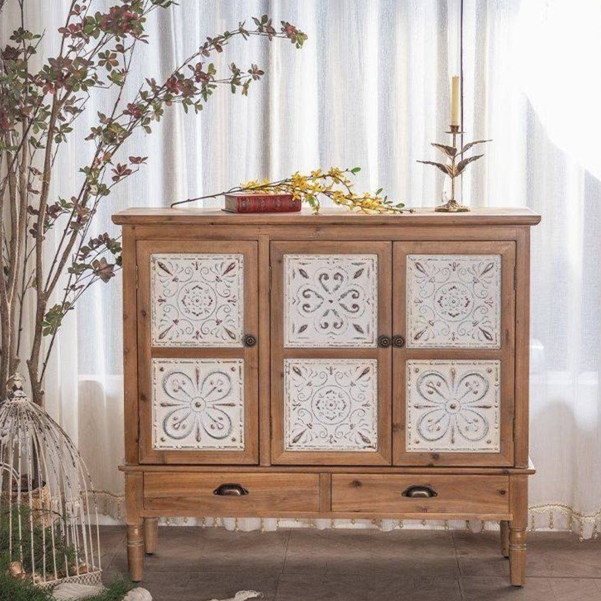 OBLY 서랍장 엔틱 고가구 빈티지 수납 엔틱콘솔 원목 옷서랍장 2,050,200원