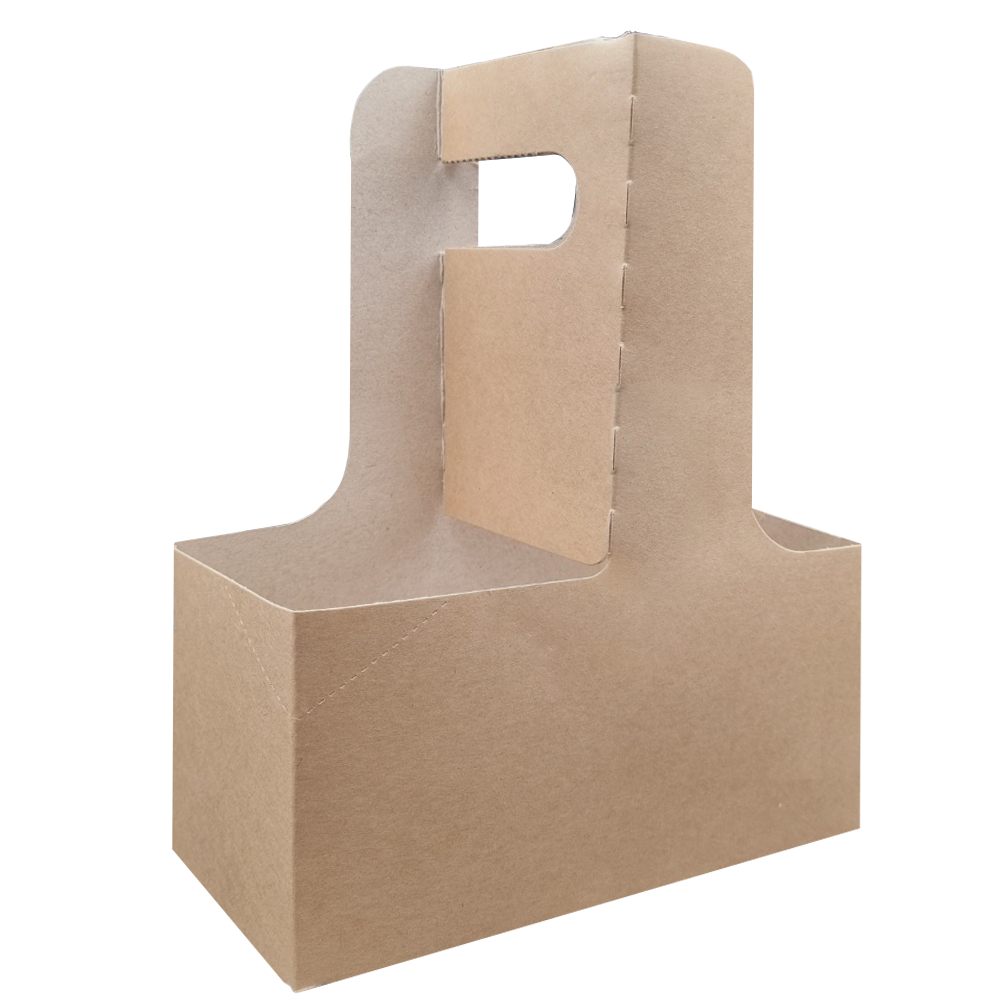 (25개)무인쇄 일회용 2구 종이캐리어 1묶음 무지 5,800원