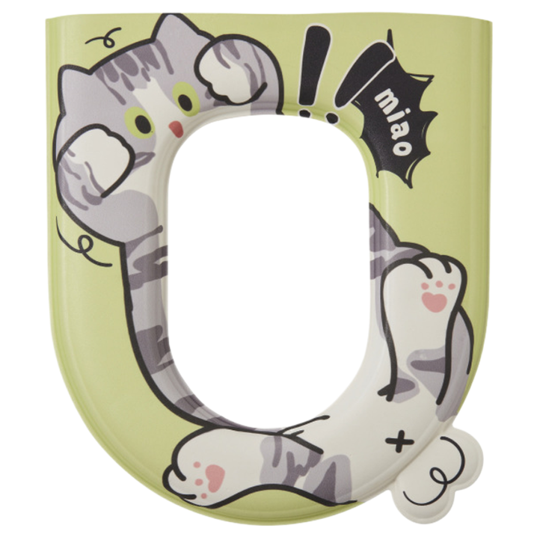 사인포스트 부착식 고양이 변기시트커버, 그린, 1개 12,200원