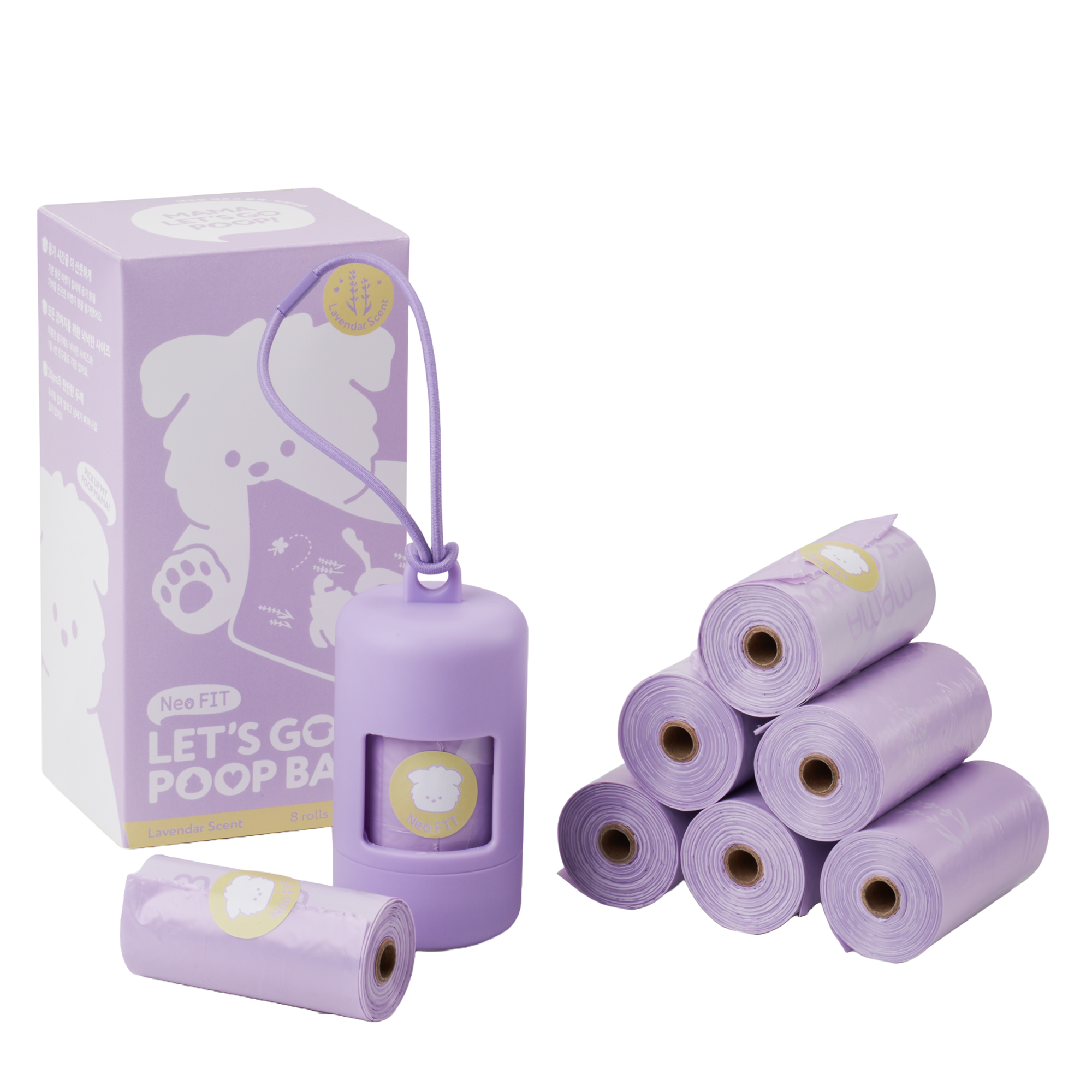 네오핏 렛츠고 풉백 + 케이스 세트, 퍼플, 120개입, 1개 15,200원