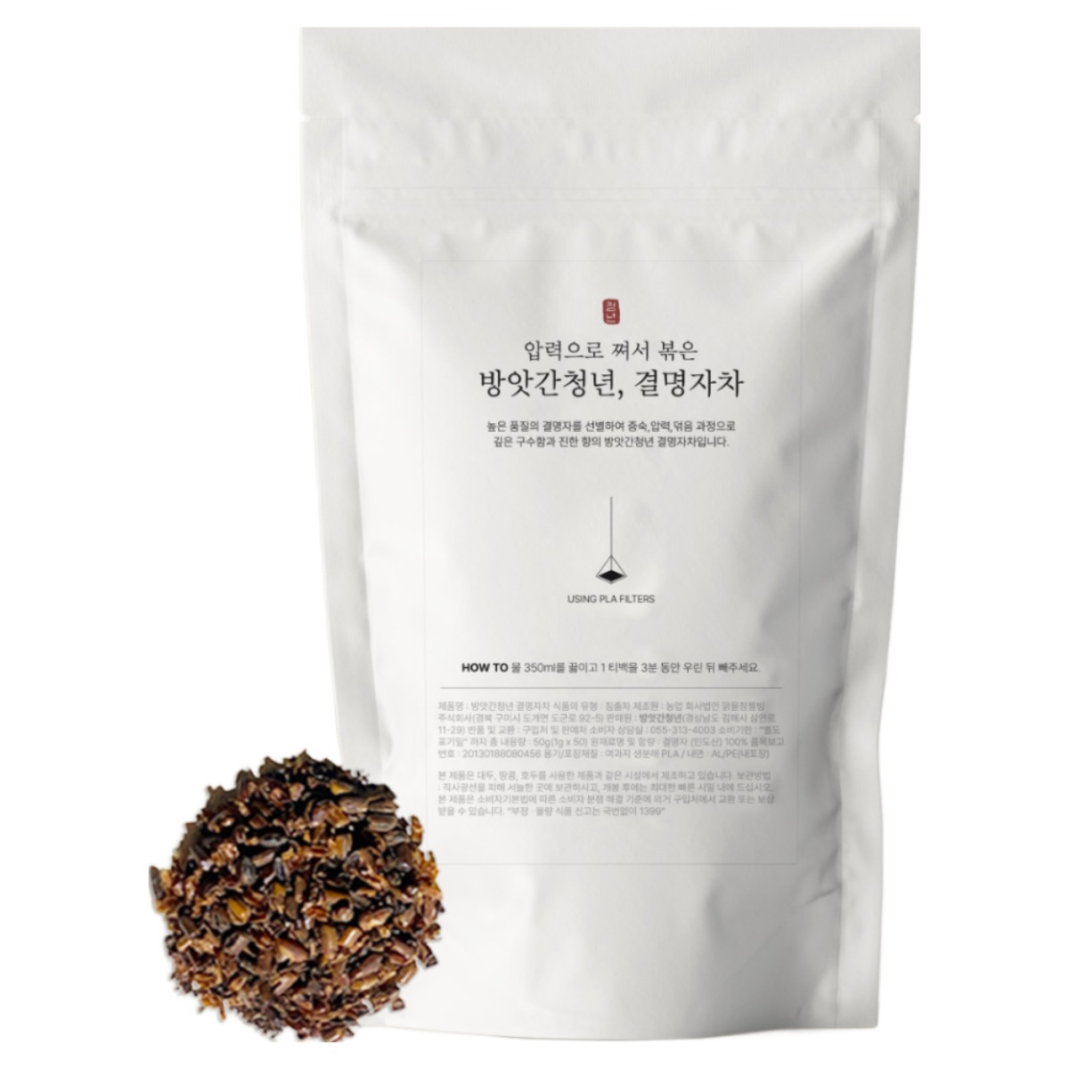 방앗간청년 압력으로 볶아 특별한 결명자차 티백 삼각티백, 1g, 2개, 50개입 17,800원