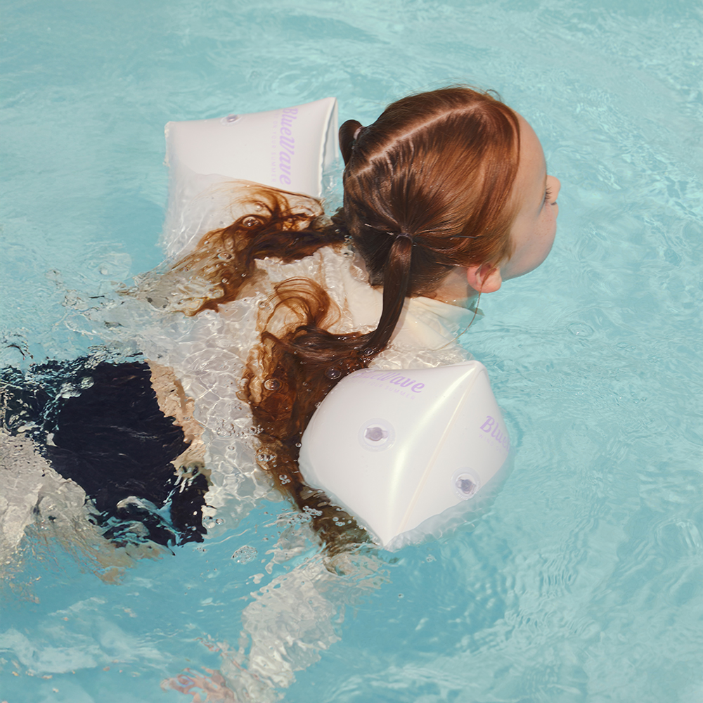 블루웨이브 암튜브 어린이 성인 공용 물놀이 수영 보조 용품 + 수리패치, 화이트 라벤더, 1개 4,900원
