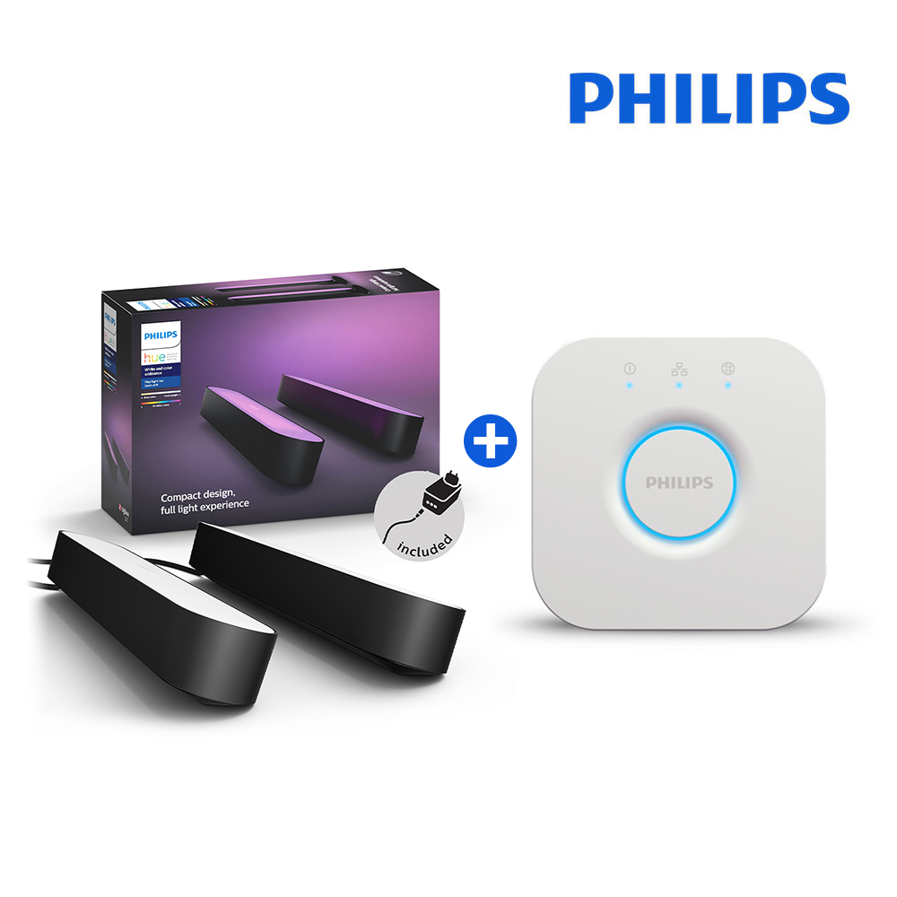 [ PHILIPS 코리아 공식판매점 ] 필립스 휴 플레이 라이트바 더블팩 + 브릿지 세트 229,000원
