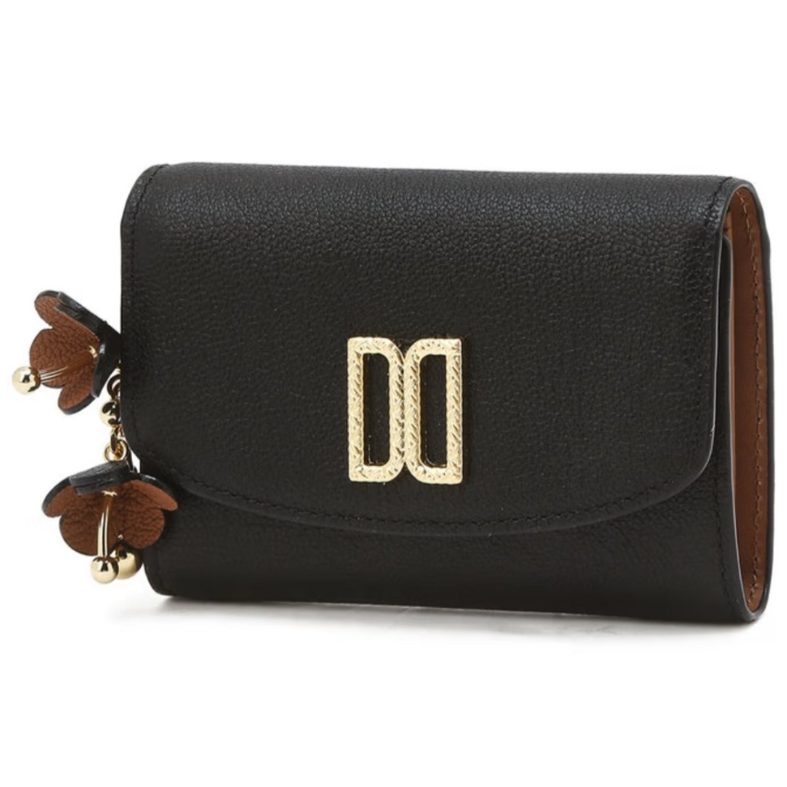 닥스[H&H]>>[선물추천] 아젤라 블랙 가죽 DD장식 반지갑(DCWA6E123BK) 179,000원