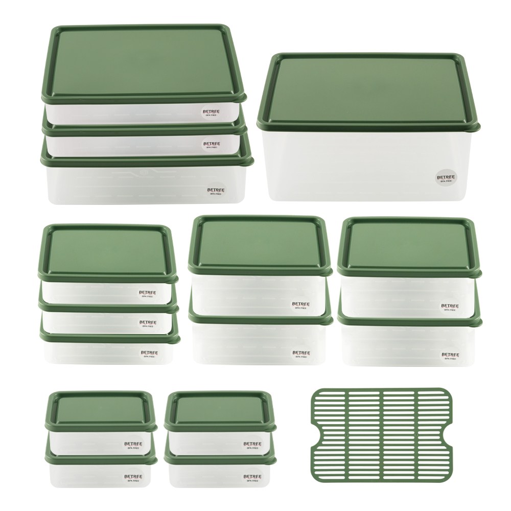 [슈퍼HOT][XEONIC] 제오닉 비트리 냉동실 보관용기 17종 S세트, 그린, 1세트 39,800원