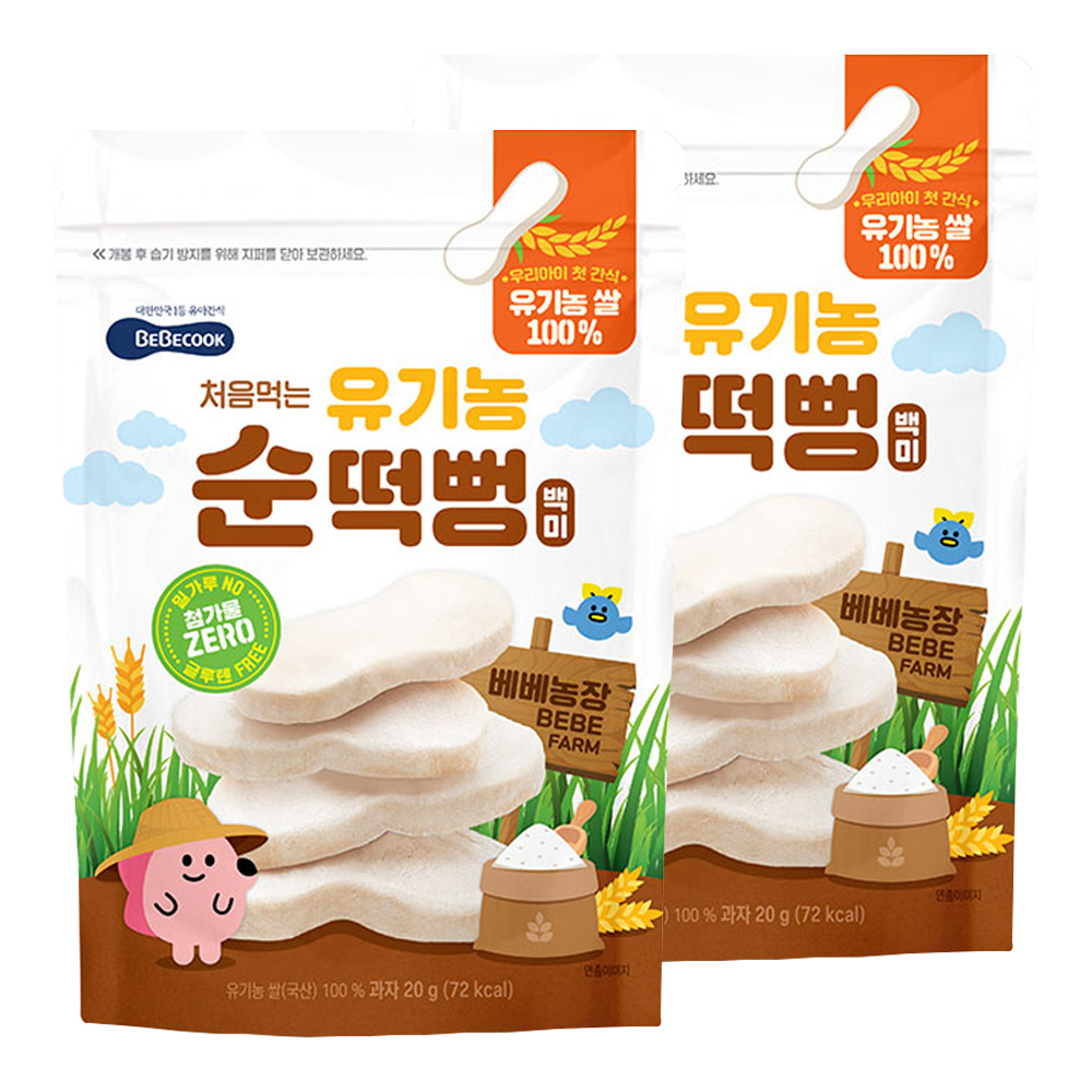 베베쿡 처음먹는 유기농 순떡뻥 6,600원