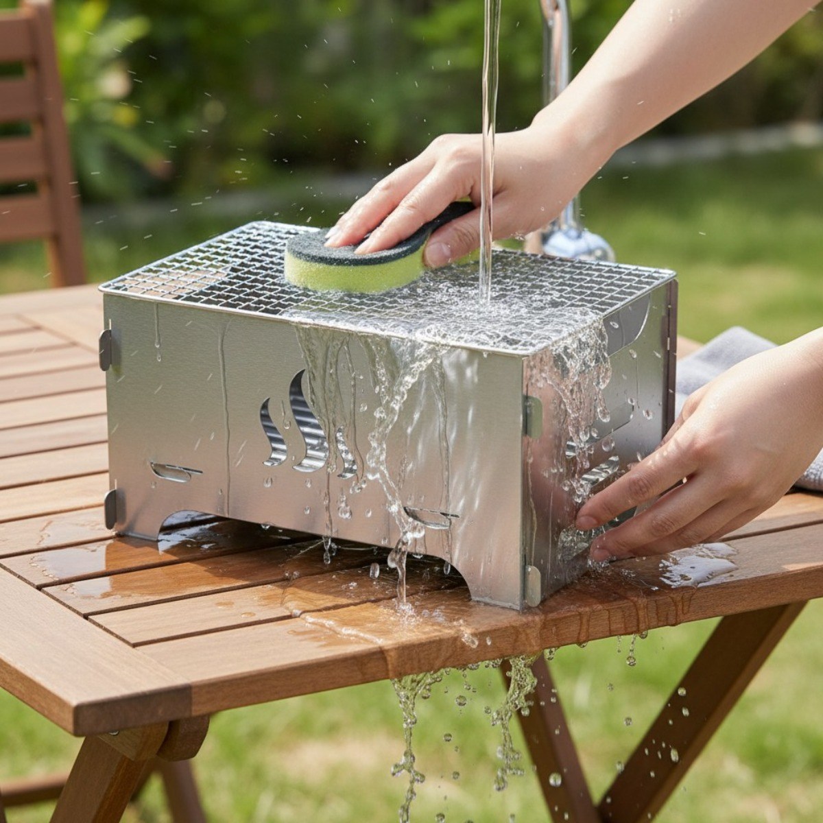 아웃도어 접이식 대형 화로대 휴대용 숯불 바베큐 그릴 스텐화로 그릴 12,890원