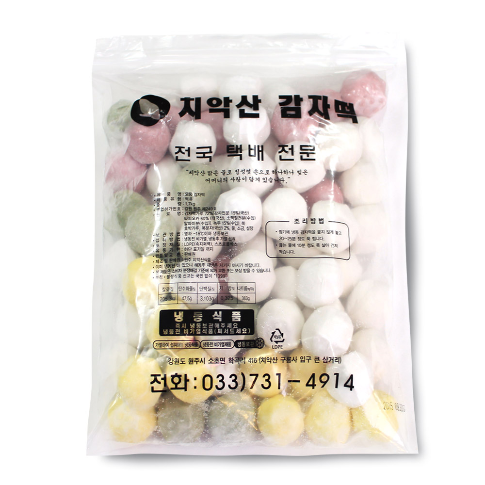 원주치악산식품 모듬감자떡, 1.5kg, 1개 15,000원