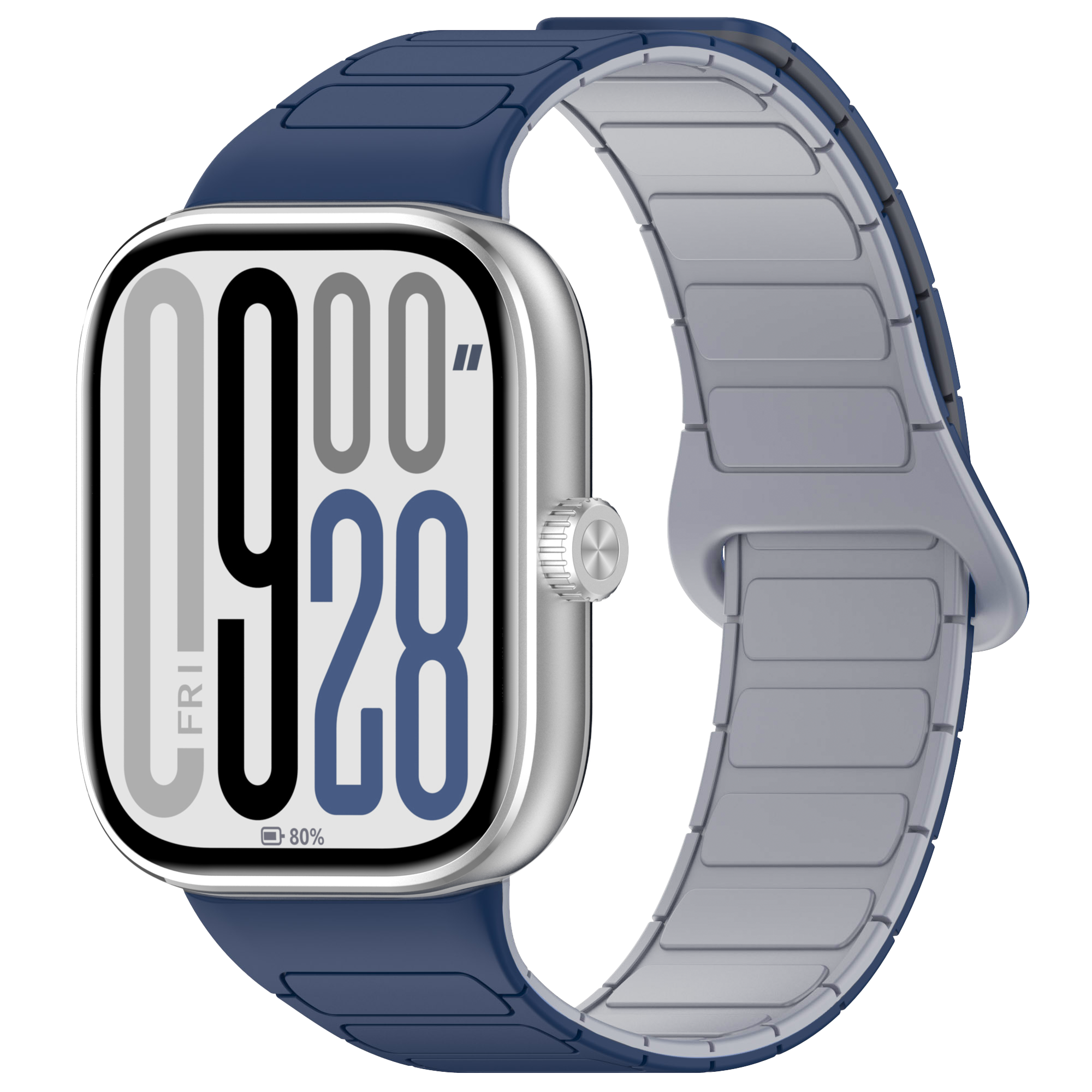 TAOMI 레드미 워치5 4 실리콘 마그네틱 스포츠 스트랩, 네이비 그레이, 1개 11,800원