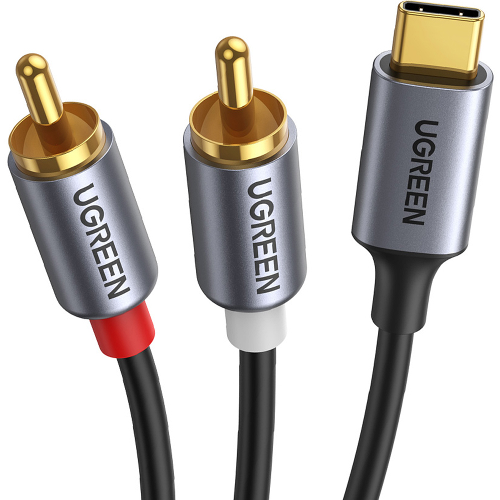 유그린 DAC C타입 to 2RCA 오디오 케이블 1.5m, CM451, 혼합색상, 1개 13,400원