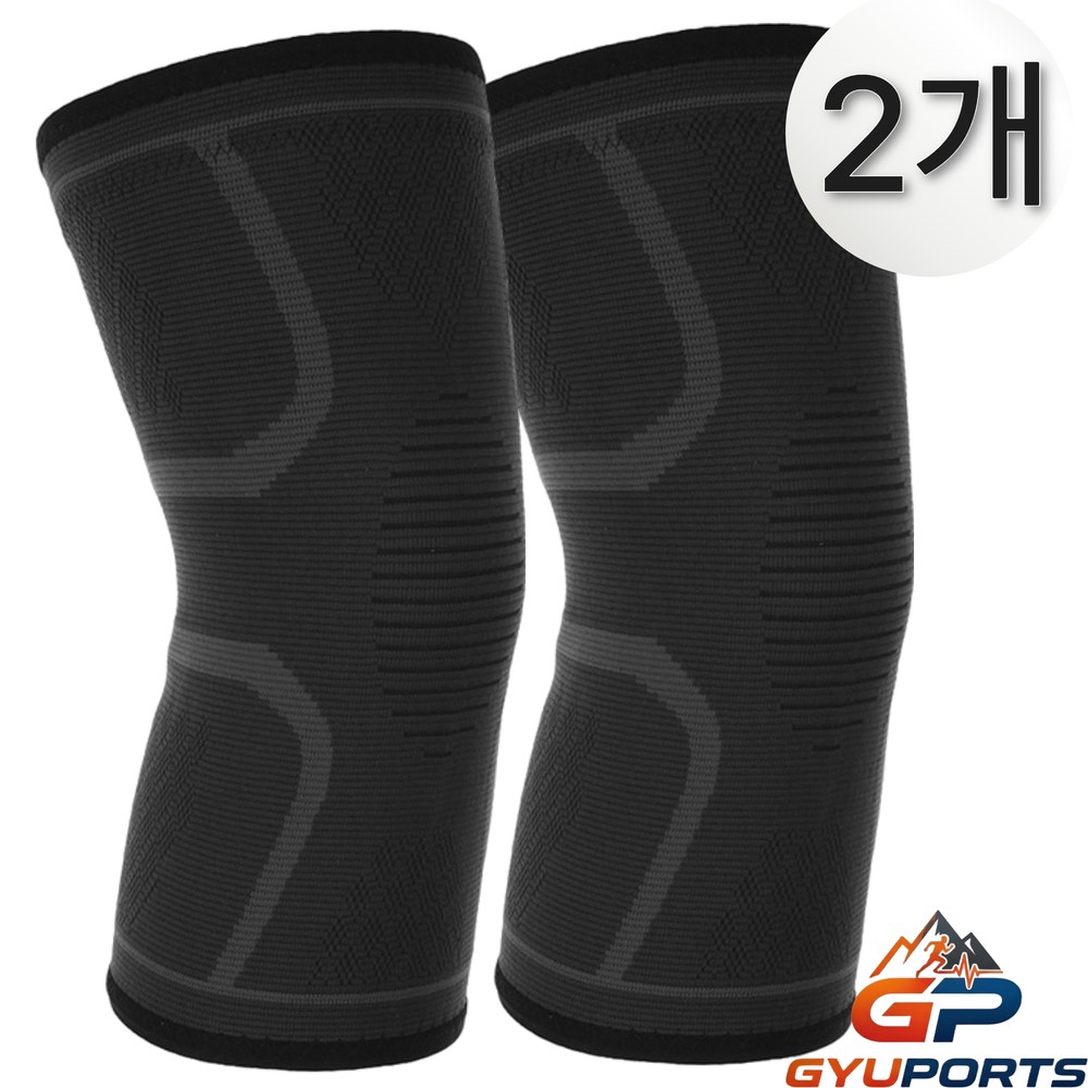 규포츠 편안한 고탄력 무릎보호대, 그레이, 2개 14,900원