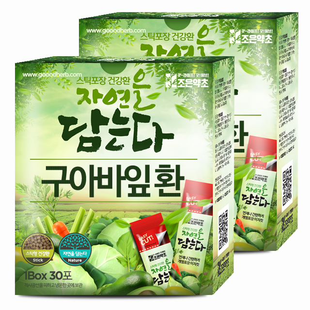굿허브 조은약초 자연을 담는다 스틱형 구아바잎환, 90g, 2개 21,200원