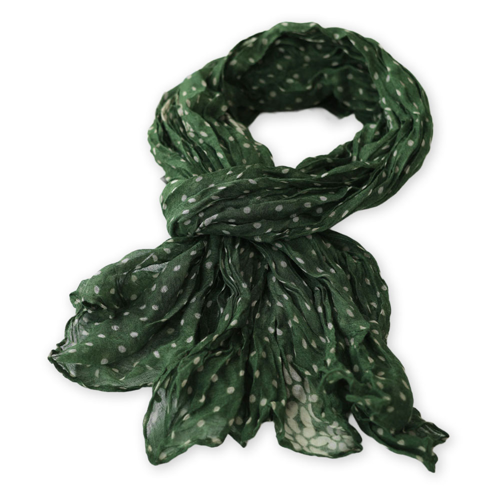 메리앤유 도트패턴 캐주얼 링클 주름 롱 스카프 머플러 9,800원