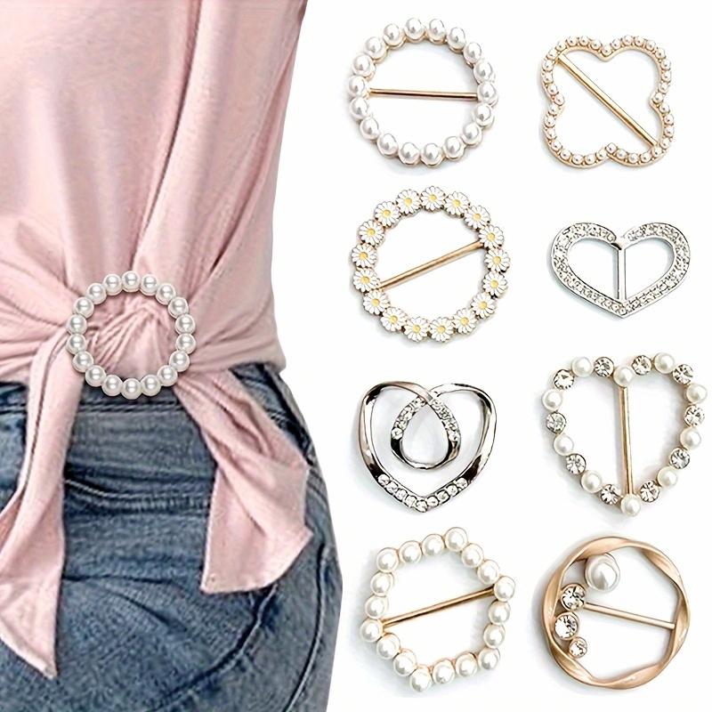 고급 진주 옷핀 옷자락 매듭 액세서리 8종 세트 8,500원