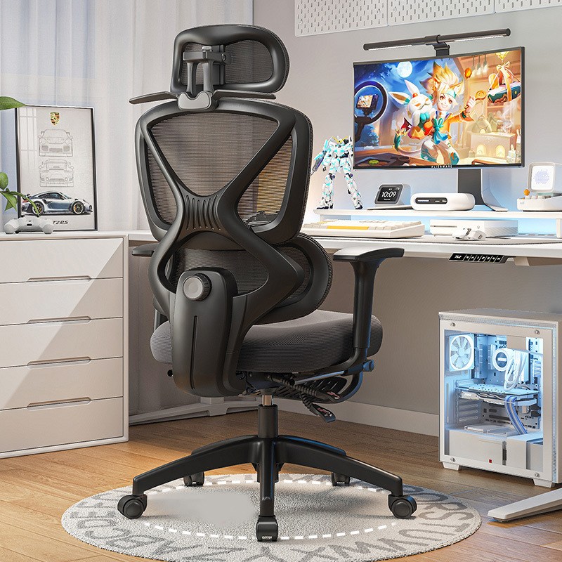 HOMEY NEST 사무용의자 인체공학 요추보호 조절식 팔걸이 노블레스 메쉬 게이밍 컴퓨터의자 HN-OC1006, 블랙 152,000원