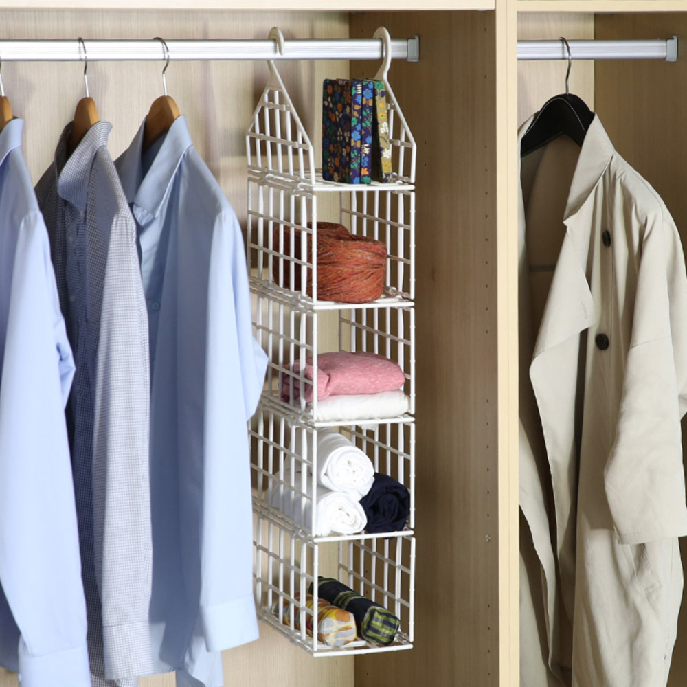 홈앤하우스 옷장안 선반행거 하프, 소4단 12,900원