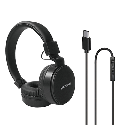 디디존 통화가능 어학용 학습용 C타입 휴대용 유선 헤드셋, 블랙, DHP-350 11,780원