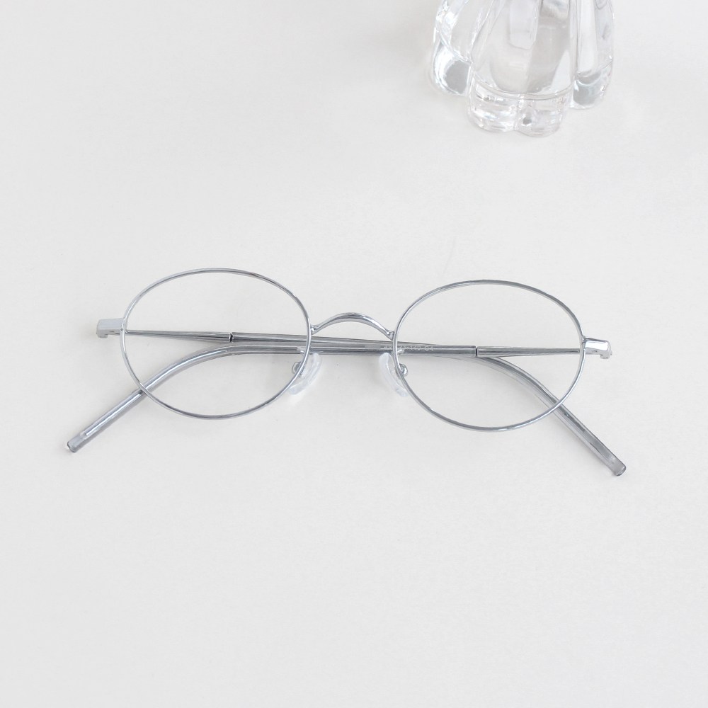 알작은 타원형 너드 오벌 안경테 긱시크 가벼운 메탈 안경 uv400 19,900원