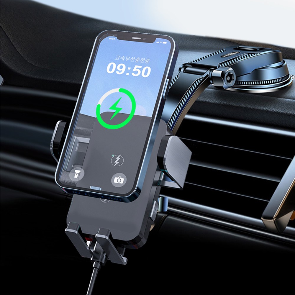 에이덤스 차량용 듀얼 고속 무선충전 거치대 대시보드 흡착형 Z 플립 Flip 호환, 현재가 28,790원