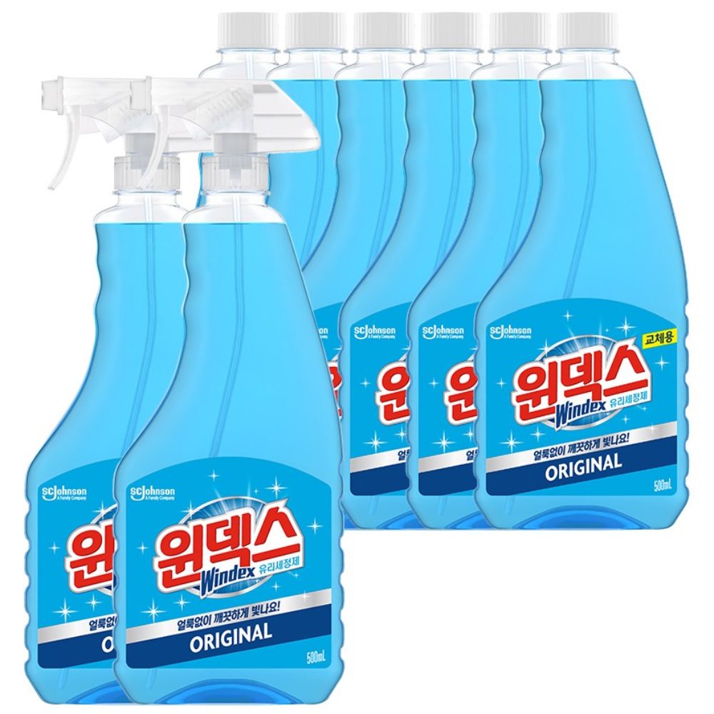 윈덱스 유리 세정제 본품2개 + 리필6개 21,600원