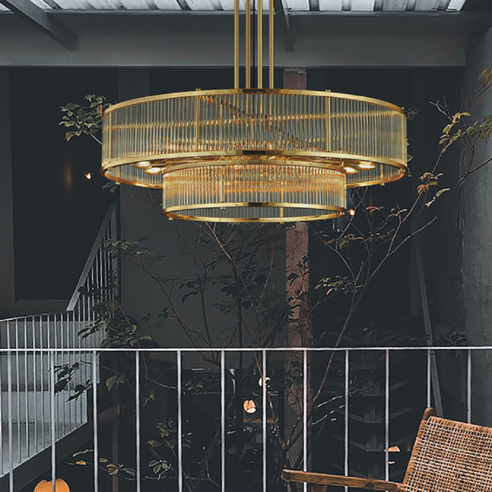 LED 로맨틱 30등 크리스탈 펜던트 조명 골드 1000 카페 레스토랑 고급 인테리어 식탁등 2,190,000원