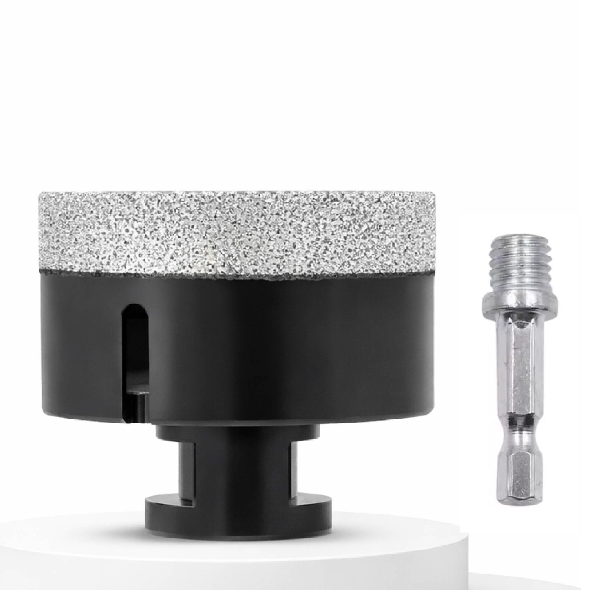 플로메리아 고강도 다이아몬드 홀쏘 85mm M10 그라인더용 융착 코어 비트 포세린 대리석 타일 도자기 구멍 기리 유리 홀커터 홀소, 1세트 53,900원