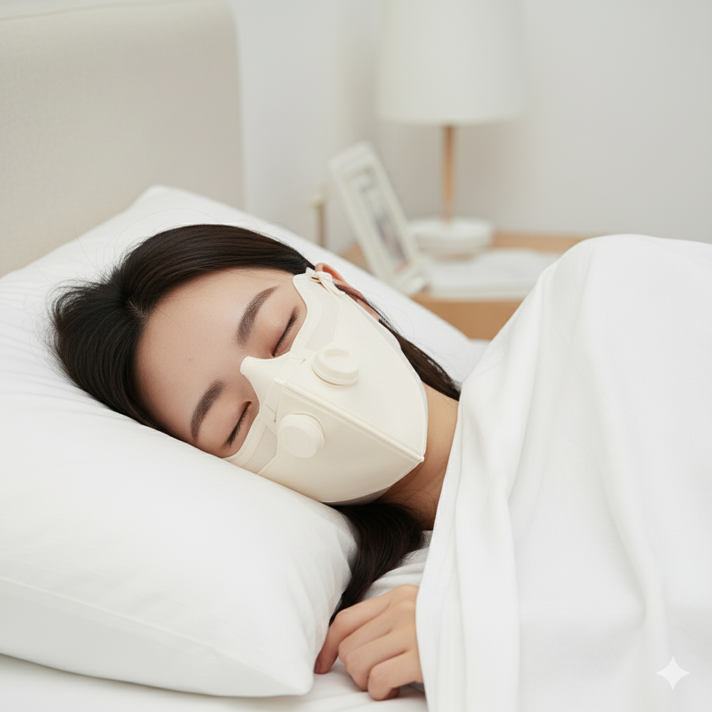 비염 퇴치마스크 비염마스크 숨플러스 코막힘 비염치료기 가정용비염치료기 비염 알레르기 콧물 호흡기보조기구, 1개 99,000원