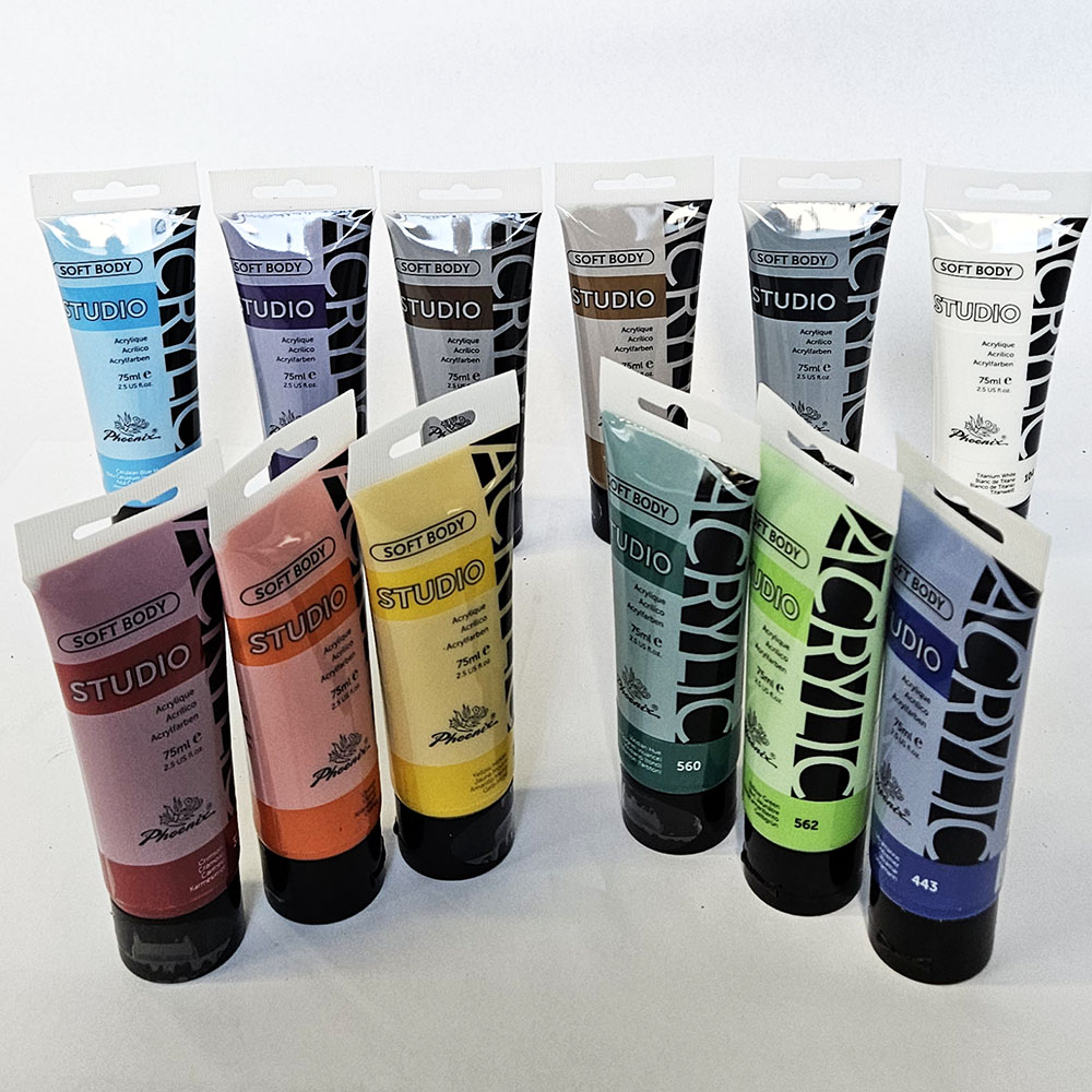 아크릴물감 STUDIO 75ml x 12색/ 대용량 칼라 학생 전문가용 학교 미술학원 수업준비물 공예 만들기재료 30,000원