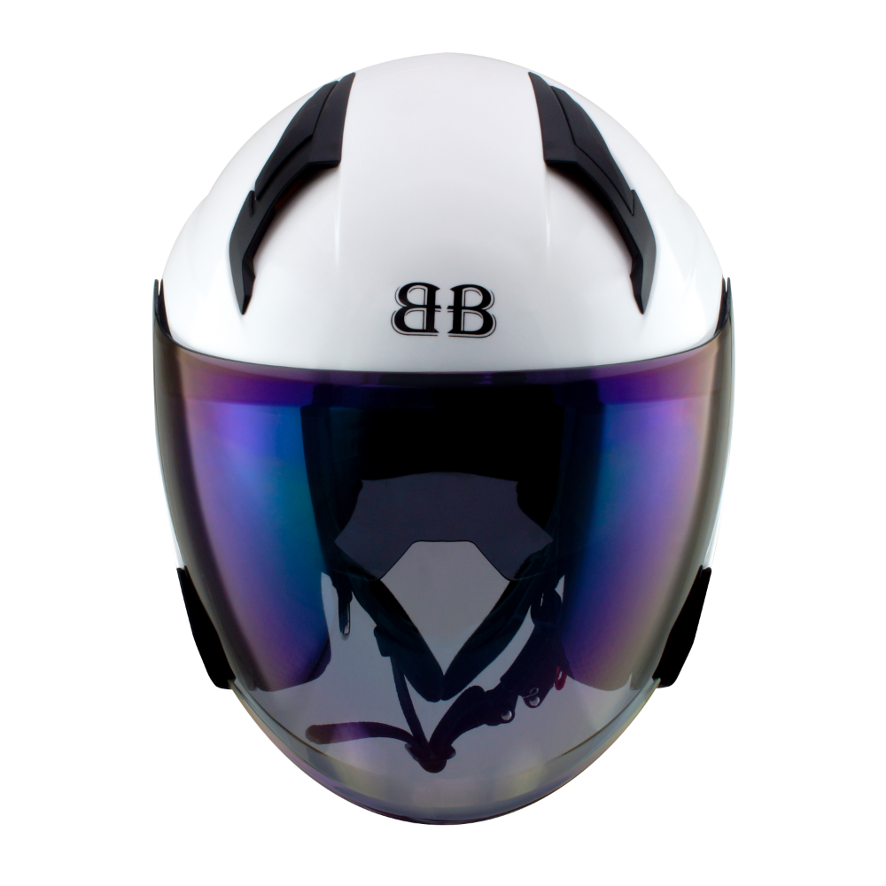 벤시 오픈페이스 오토바이 헬멧 Y-3 (스모크,레인보우 쉴드 선택) 내피분리 블루투스 장착가능, 화이트 48,500원