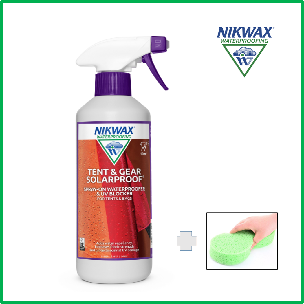 닉왁스(수입직영) 텐트&기어 솔라프루프(500ml) 텐트장비발수, 세척스폰지 증정 13,000원