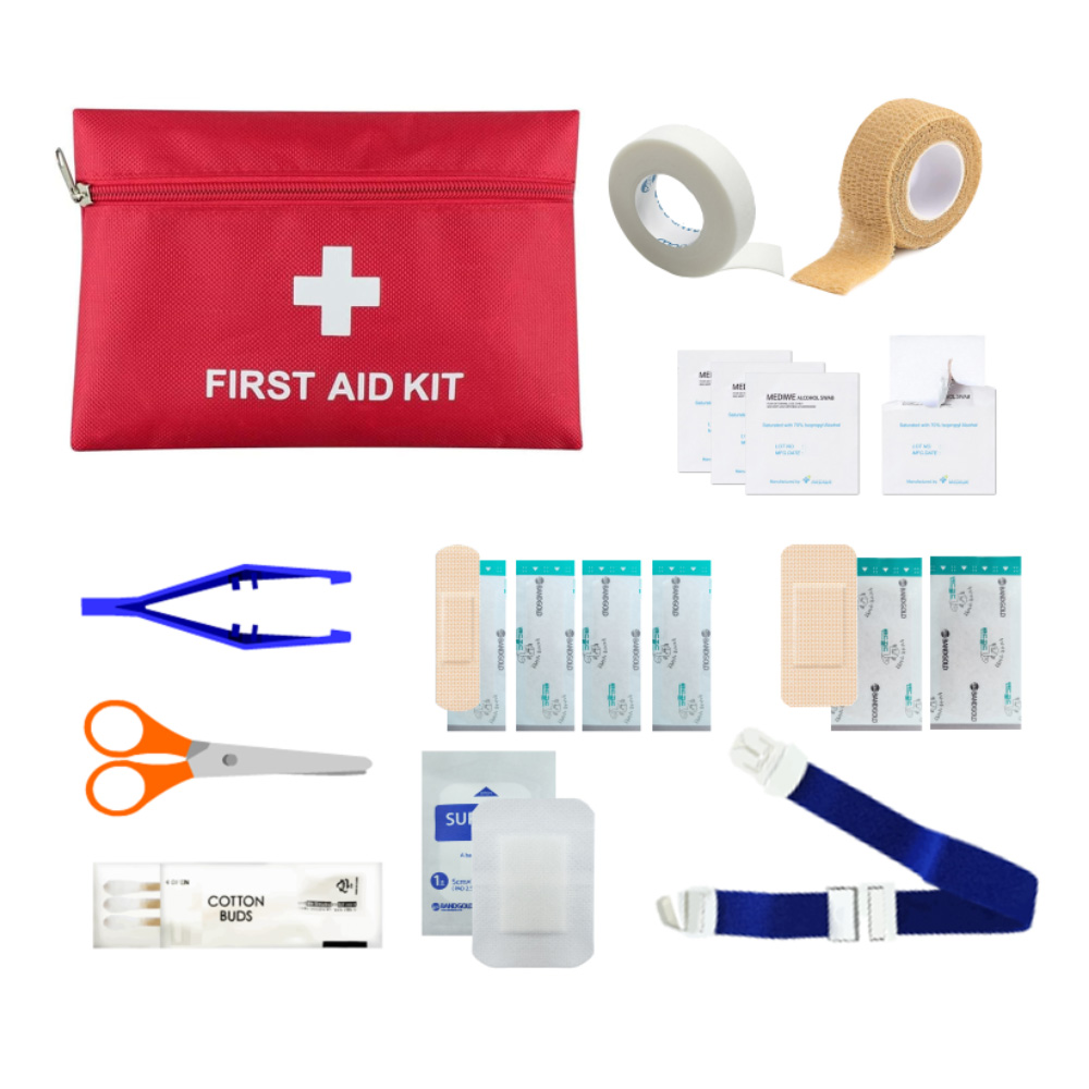 휴대용 응급키트 10종 세트 밴드 반창고 붕대 지혈대 4,630원
