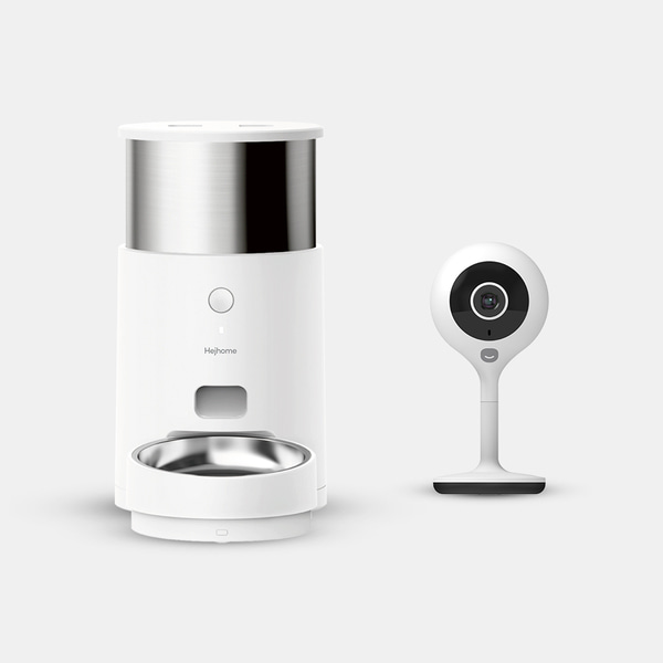 헤이홈 강아지 고양이 스마트 펫 자동 급식기 CARE + 펫캠 세트 홈캠 홈CCTV 160,300원