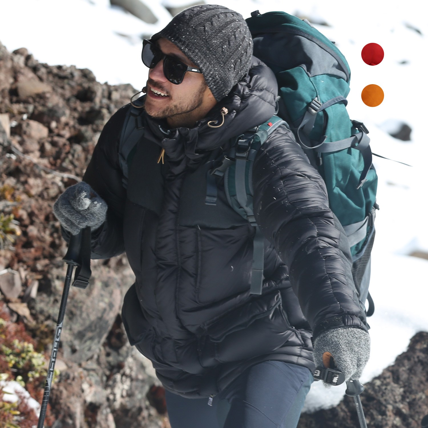 덕마운트 남성 구스 다운 등산 자켓 솜털 90% 아웃도어 겨울 패딩 점퍼 MDJ2101M 179,200원