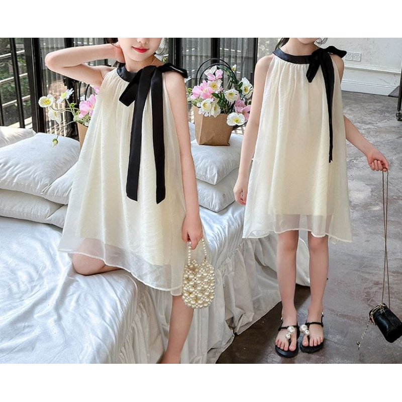 Toruva어린이 여아 우아한 민소매 원피스 리본 장식14세 이상 24,280원