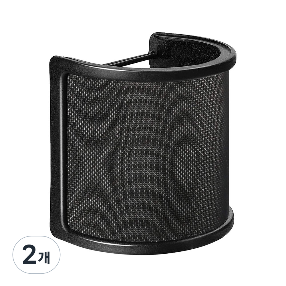 베이직기어 3중 레이어 마이크 팝필터, BG-MPF3, 블랙, 2개, 현재가 25,450원