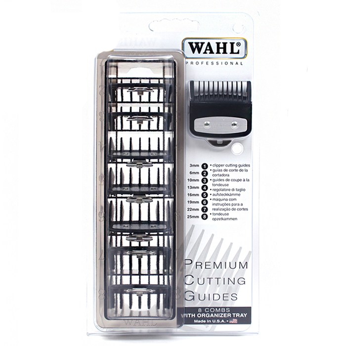 WAHL 왈 코리아 전문가용 정품 커팅 가이드 잭 8개 세트 (블랙) 45,000원