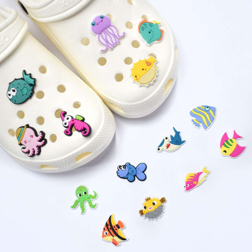 귀여운 바다 동물  클로그 파츠 14pcs세트 신발 악세사리 8,900원